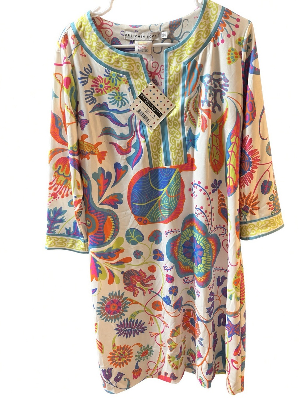 NWT Gretchen Scott Sea of Love Jersey Dress XL